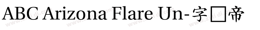 ABC Arizona Flare Un字体转换